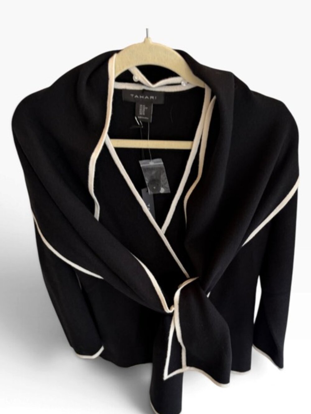 Tahari Women's Cardigan with detachable scarf